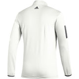 adidas 3-Stripe Midweight 1/2 Zip Polo-Men's Golf