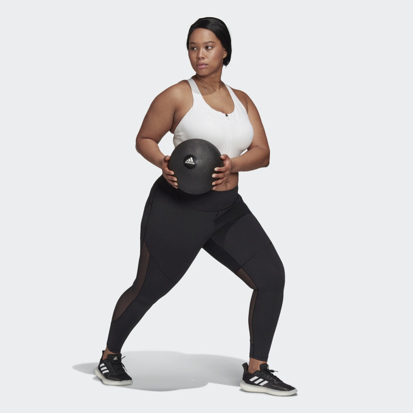 adidas Believe This 3-Stripes Mesh Long Tights-Women's Training