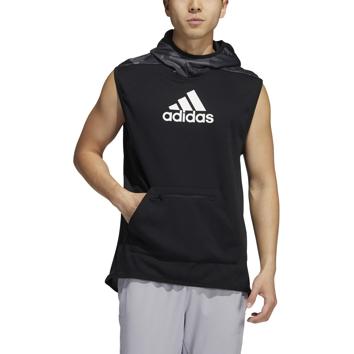 adidas Continent Camo City Sleeveless Hoodie - Men's Training