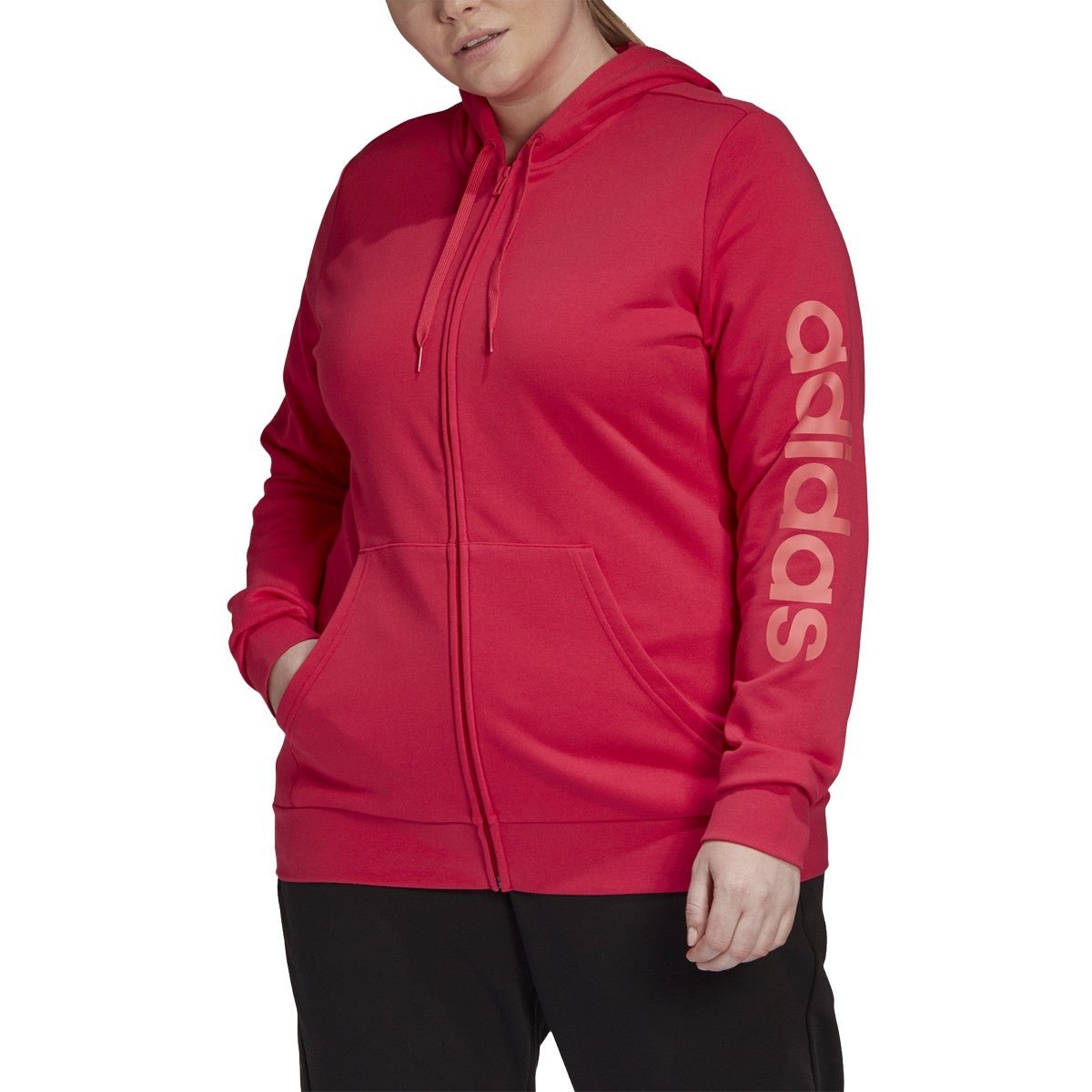 adidas Essentials Hooded (Plus Size) Track Top - Women's Training