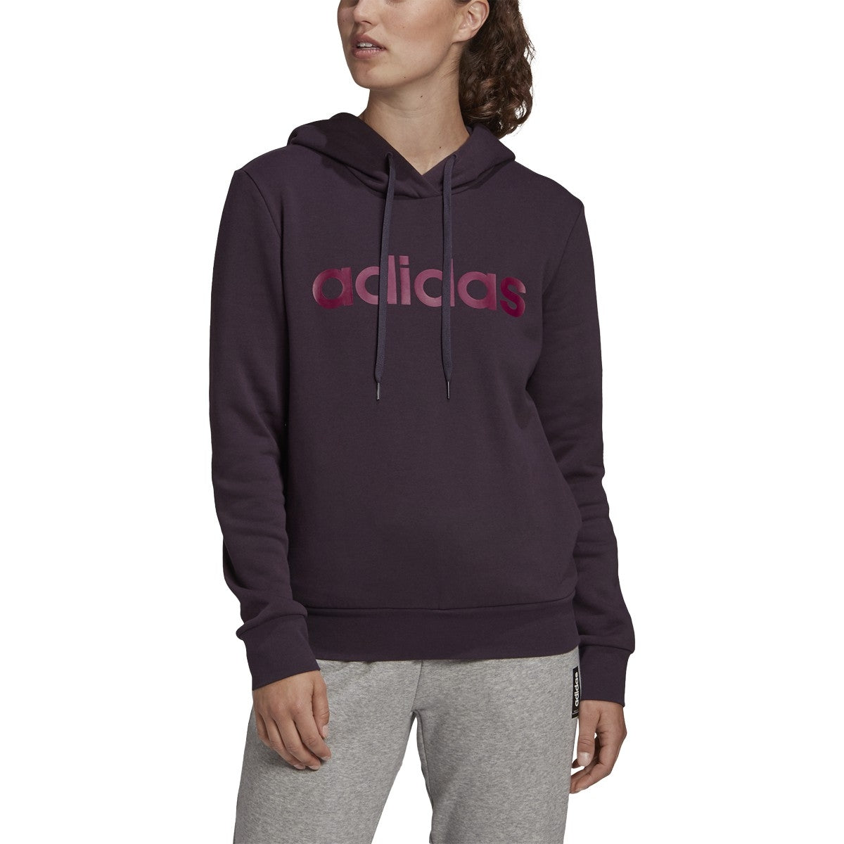 adidas Essentials Linear Pullover Hoodie - Women's Casual
