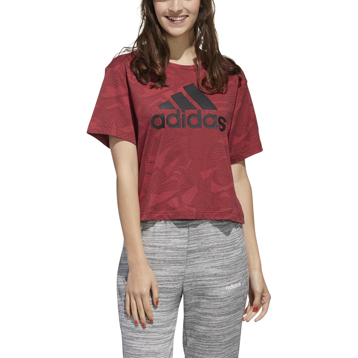 adidas Essentials Allover Print Tee - Women's Casual