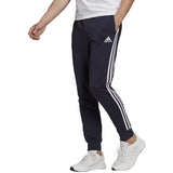 adidas Essentials French Terry Tapered Cuff 3-Stripe Pants - Mens Casual