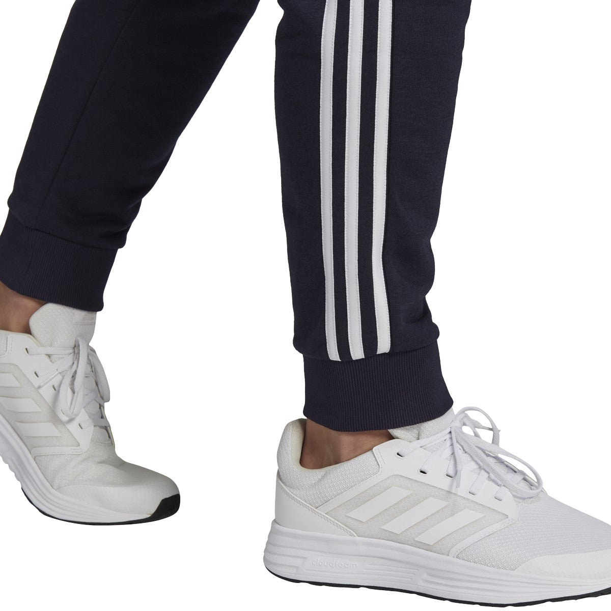adidas Essentials French Terry Tapered Cuff 3-Stripe Pants - Mens Casual