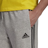 adidas Essentials French Terry Tapered Cuff 3-Stripe Pants - Mens Casual
