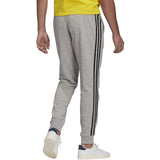 adidas Essentials French Terry Tapered Cuff 3-Stripe Pants - Mens Casual