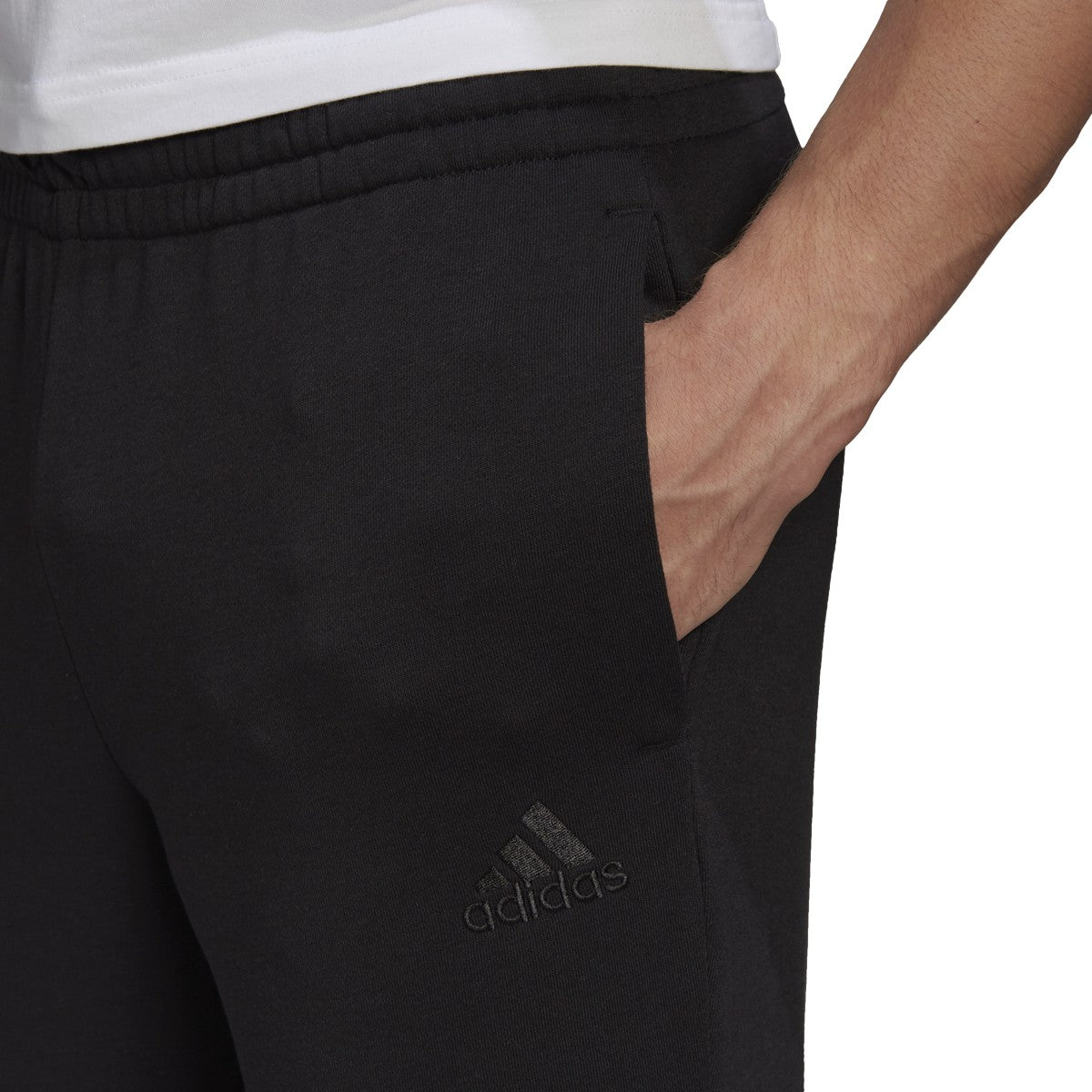 adidas Essentials Tapered Cuff Logo Pant - Mens Casual
