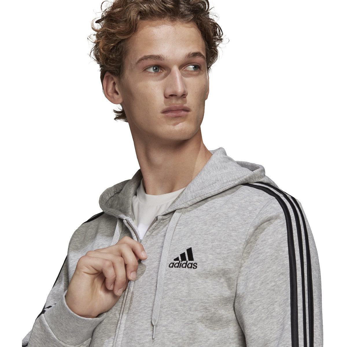 adidas Essentials Full-Zip Hoodie - Mens Casual