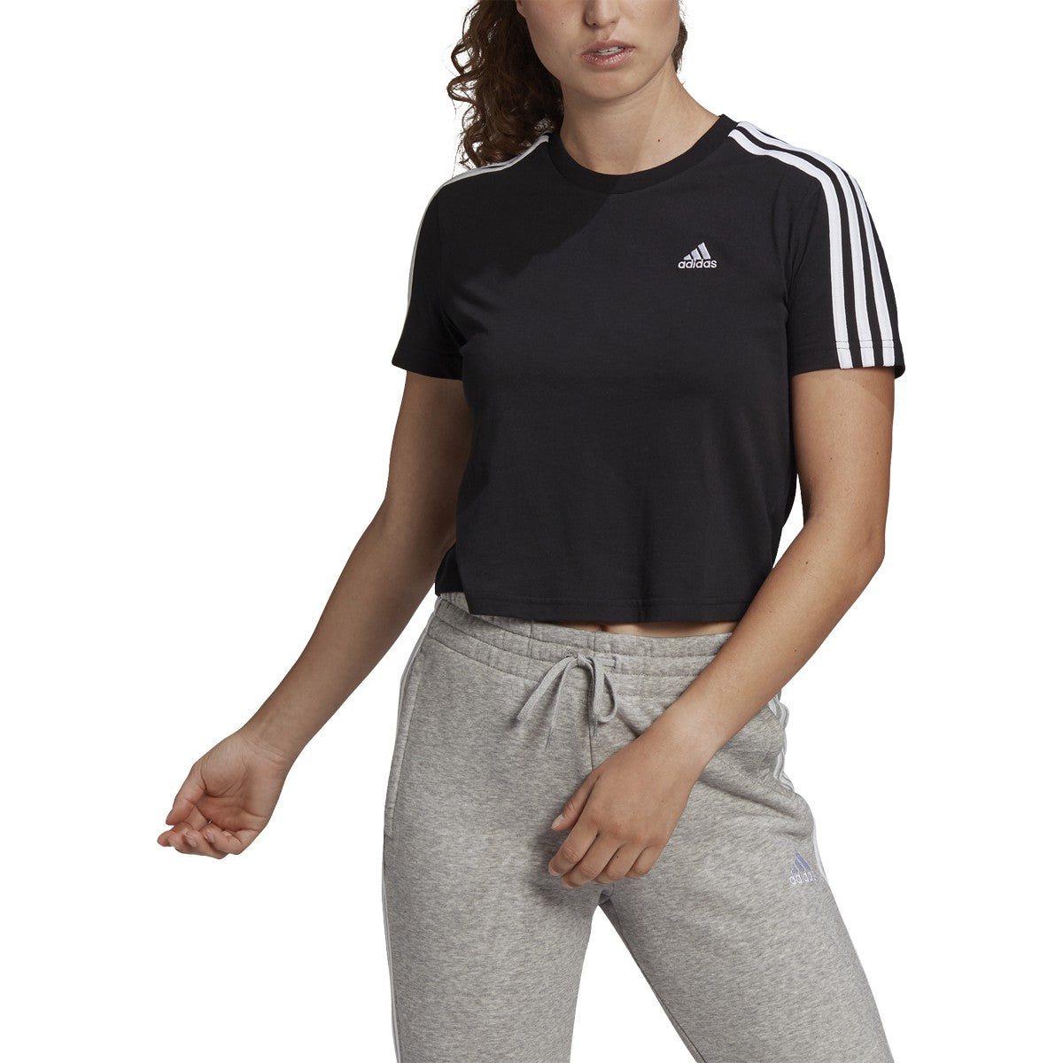 adidas Essentials Loose Crop T-Shirt - Womens Casual