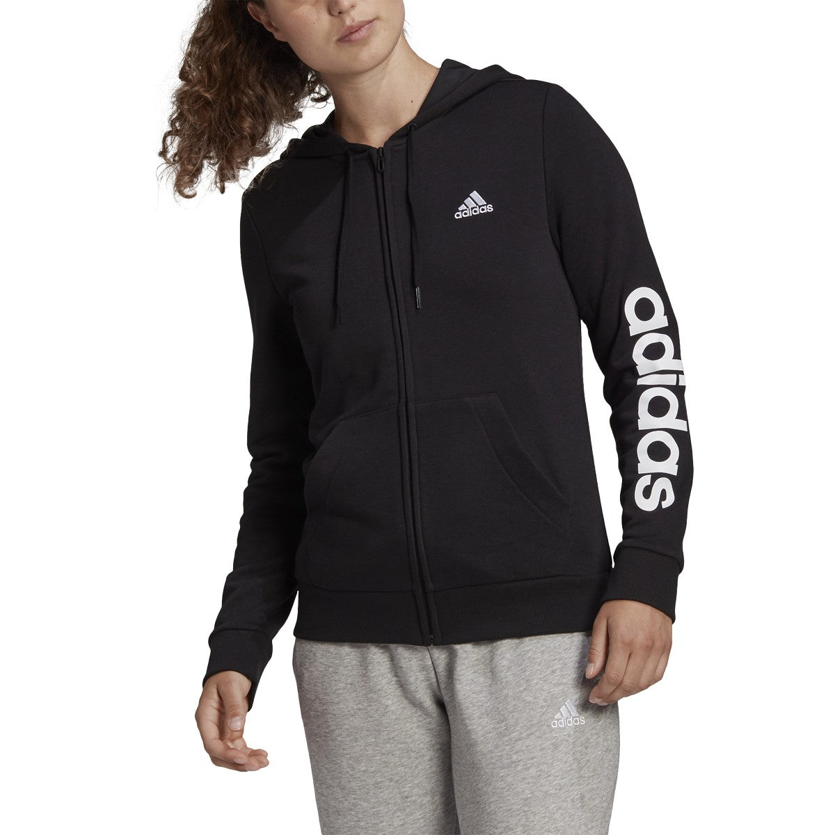 adidas Essentials Full-Zip Hoodie - Womens Casual