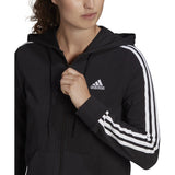adidas Essentials 3-Stripe Full-Zip Hoodie - Womens Casual