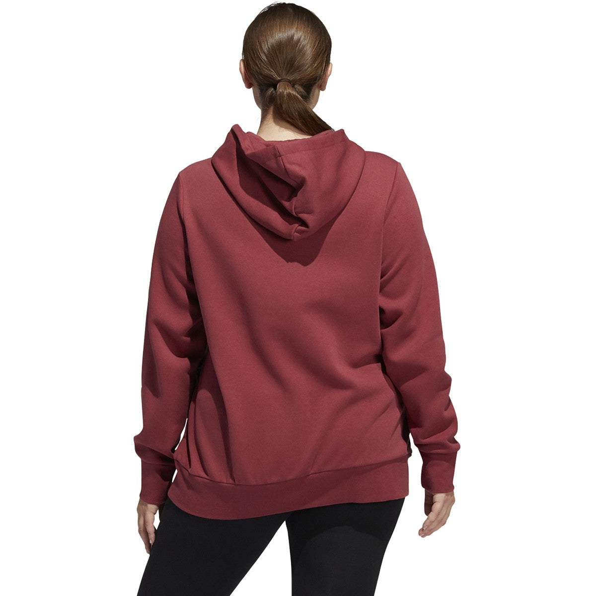 adidas Essentials Linear Fleece Hoodie (Plus Size) - Women's Casual