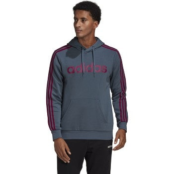 adidas Essentials 3-Stripes Pullover Hoodie - Men's Casual