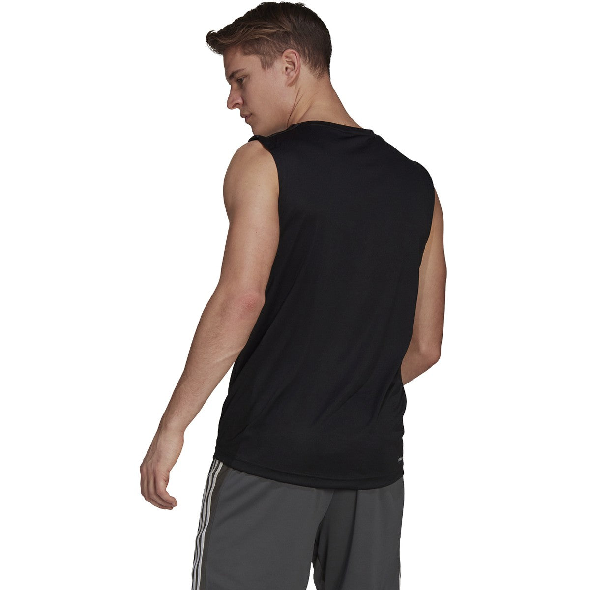 adidas Designed 2 Move 3-Stripe Tank Top - Mens Training