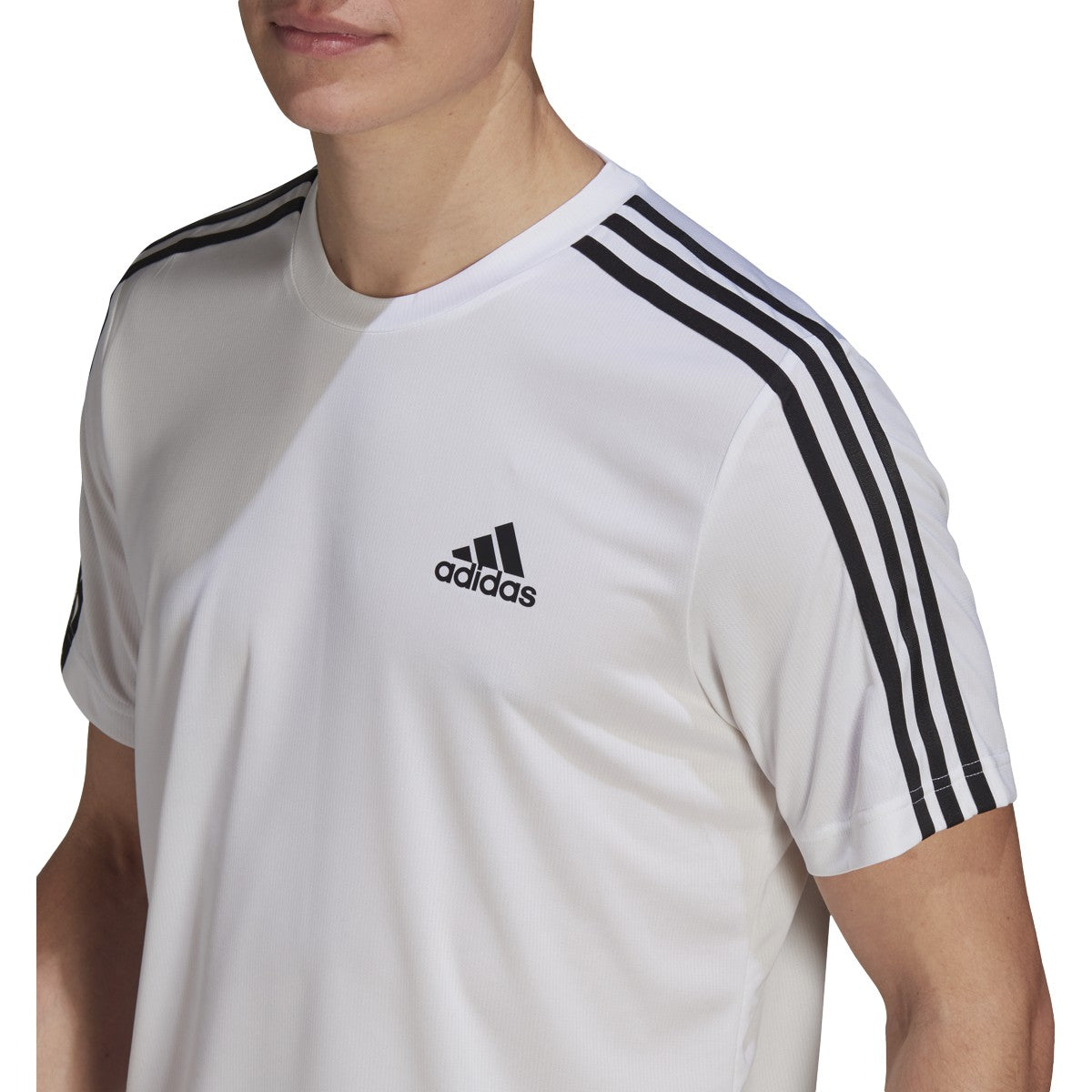 adidas Aeroready Designed to Move 3-Stripe Mens Training T-Shirt