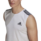 adidas Designed 2 Move 3-Stripe Tank Top - Mens Training