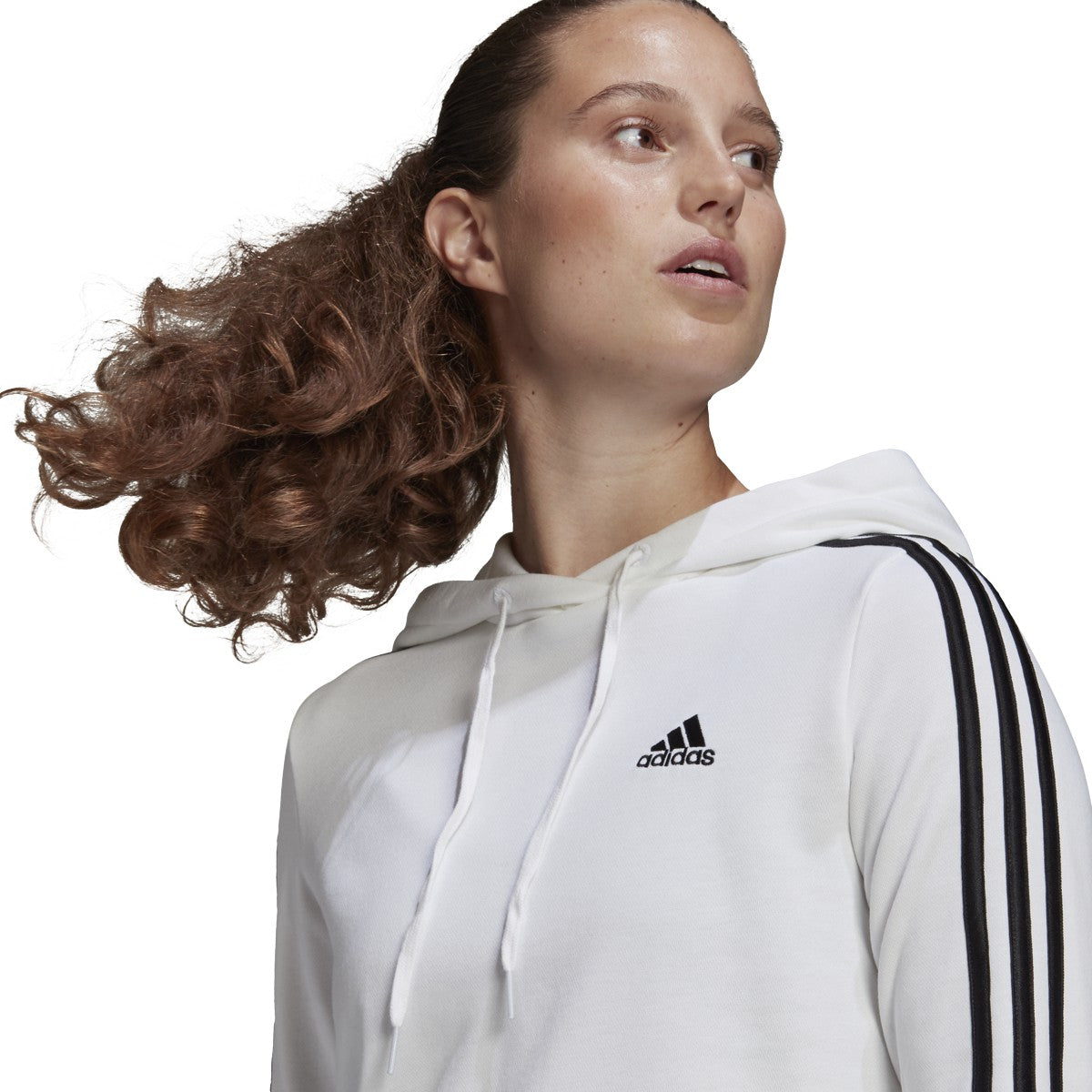 adidas Essentials Crop Hoodie - Womens Casual