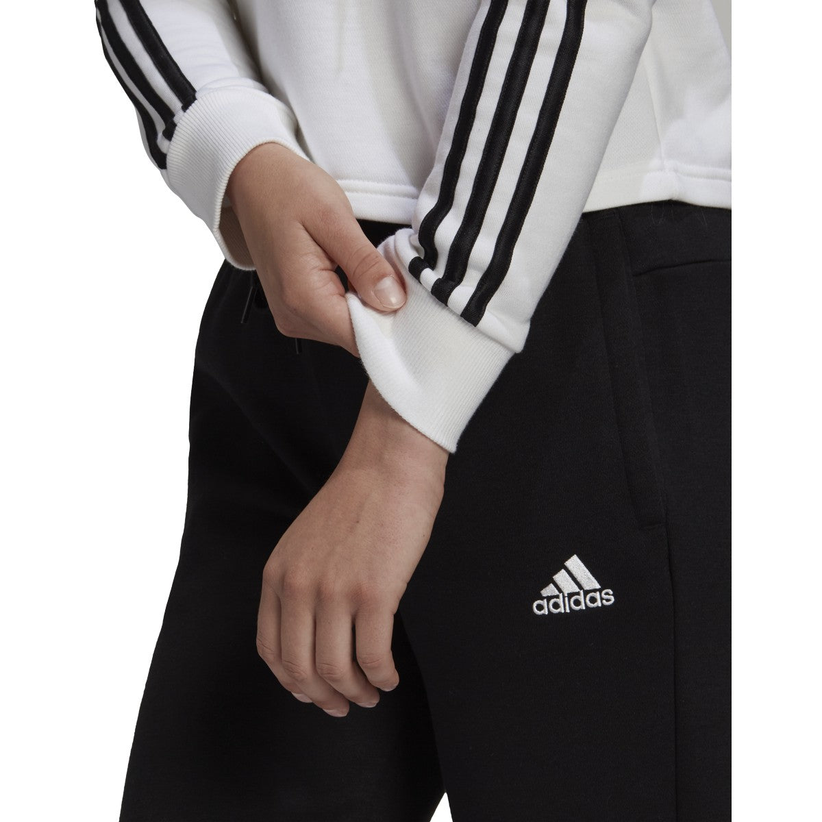 adidas Essentials Crop Hoodie - Womens Casual