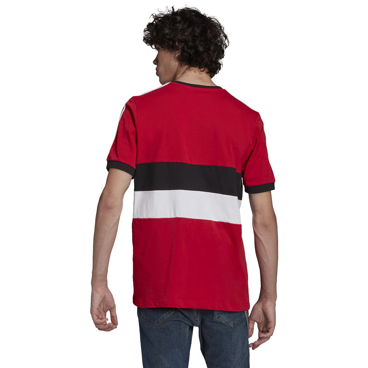 adidas Manchester United 3-Stripes Tee - Mens Soccer