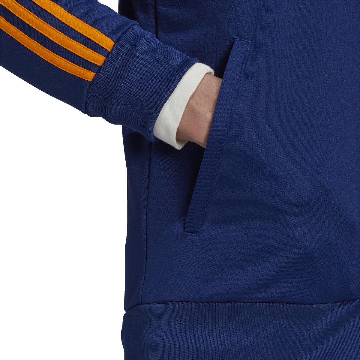 adidas Real Madrid 21-22 3-Stripes Mens Soccer Track Jacket