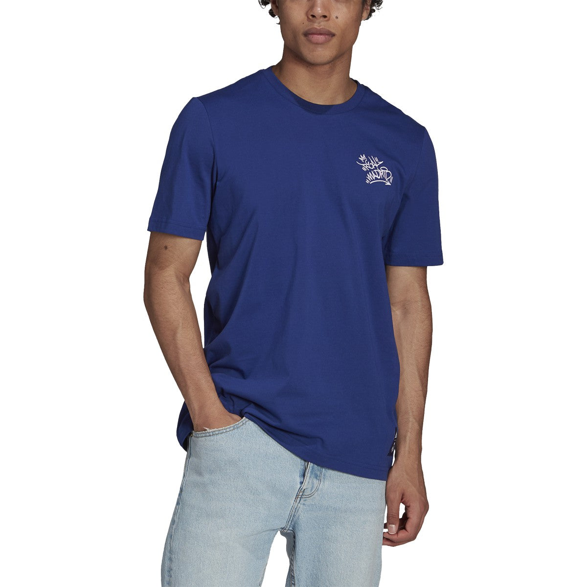 adidas Real Madrid 21-22 Graphic Tee - Mens Soccer