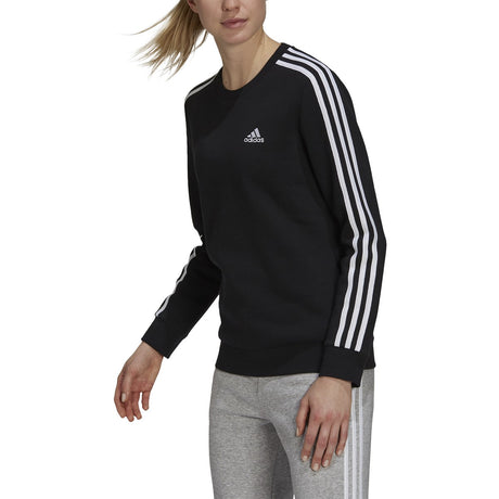 adidas Essentials 3-Stripes Fleece Sweatshirt - Womens Casual