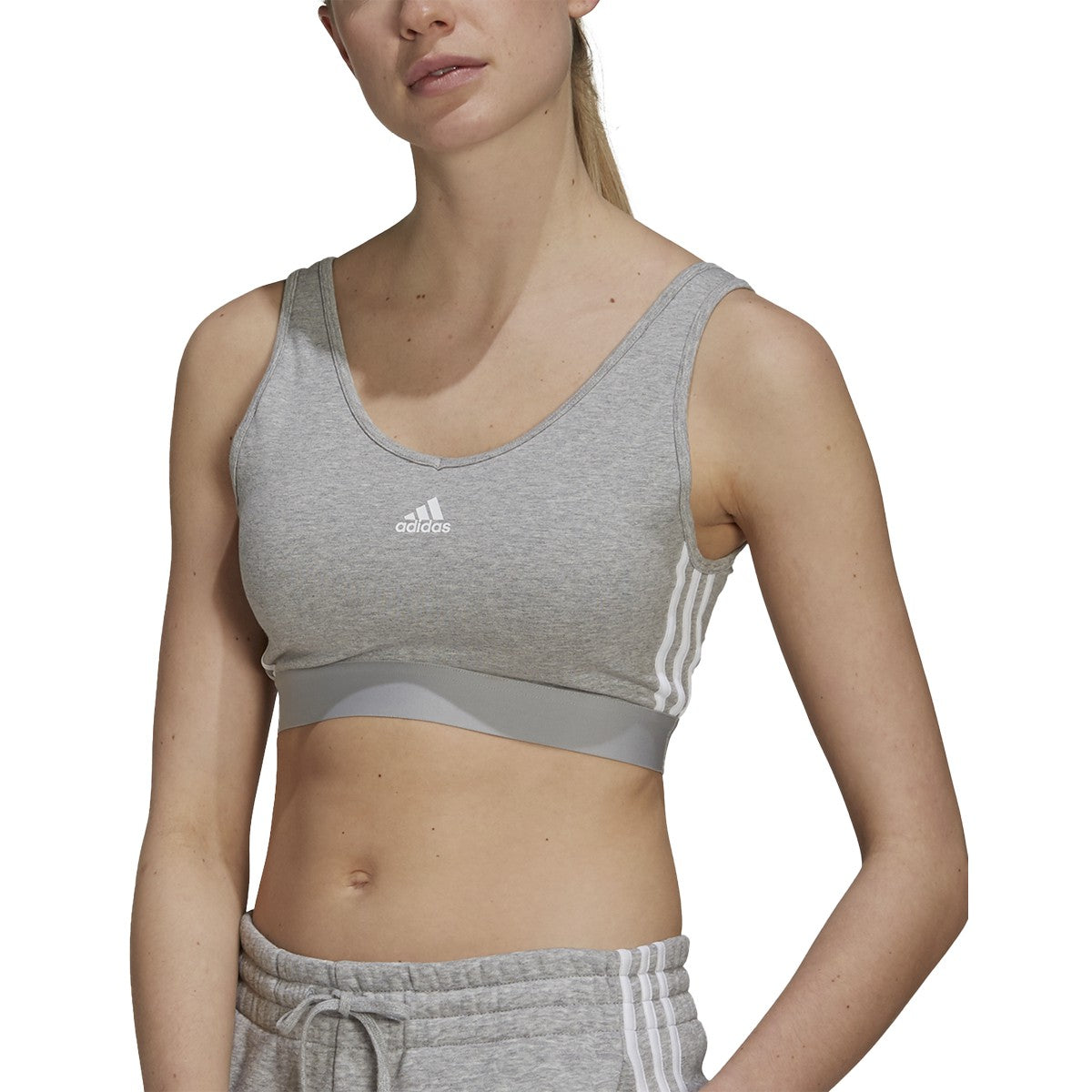 adidas Essentials 3-Stripes Crop Top - Womens Multi-Sport