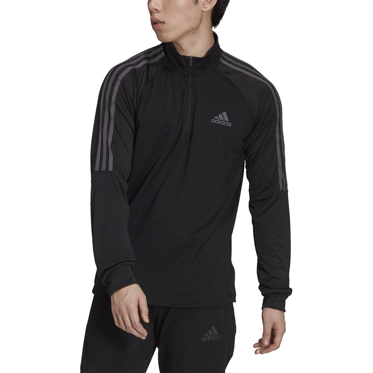 adidas Sereno Mens Quarter Zip Soccer Shirt