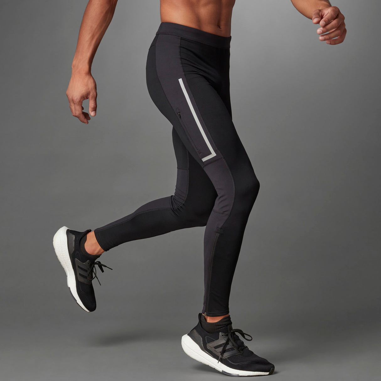 adidas Saturday Warm Running Leggings - Mens Running