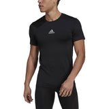 adidas Techfit Compression Mens Soccer Short Sleeve Shirt