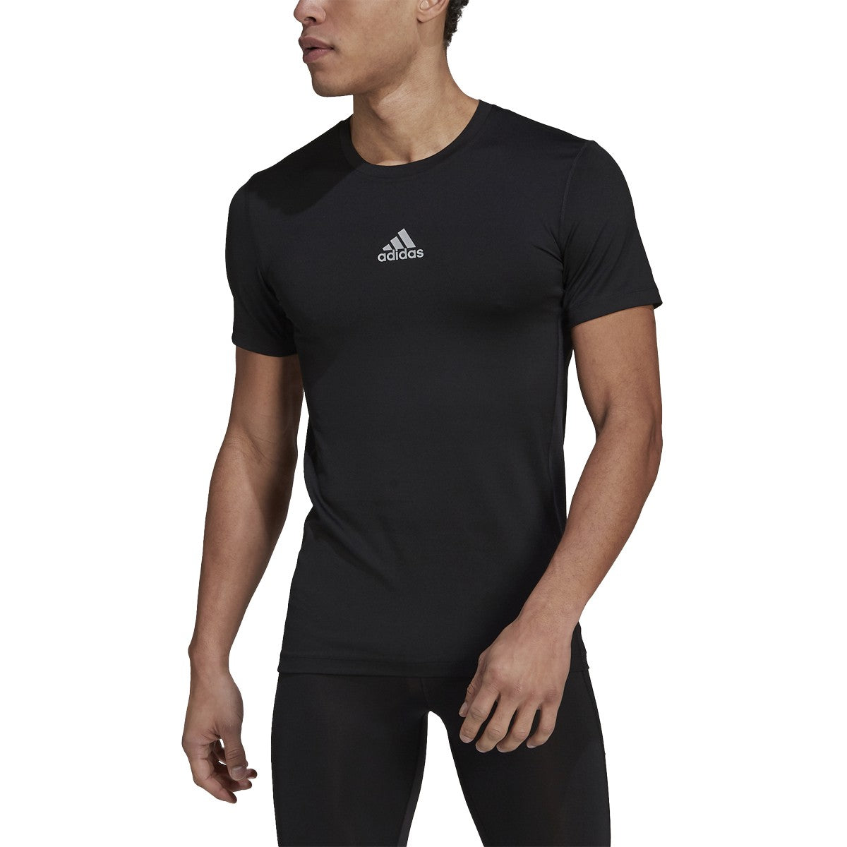 adidas Techfit Compression Mens Soccer Short Sleeve Shirt