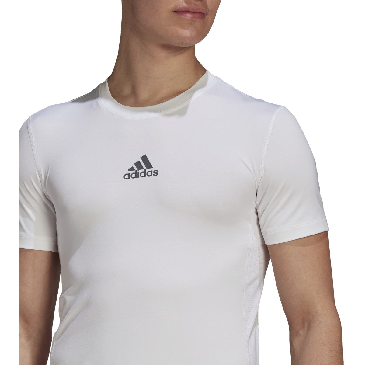 adidas Techfit Compression Mens Soccer Short Sleeve Shirt