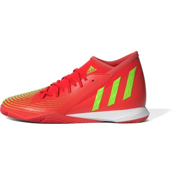 adidas Predator Edge.3 Youth Indoor Soccer Shoes in Solar Red