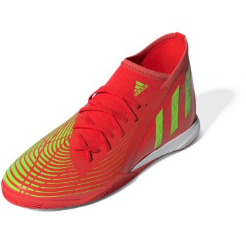 adidas Predator Edge.3 Youth Indoor Soccer Shoes in Solar Red