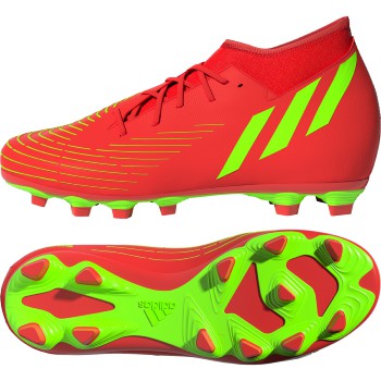 adidas Predator Edge.4 Sock Top Kids Soccer Cleats in Red