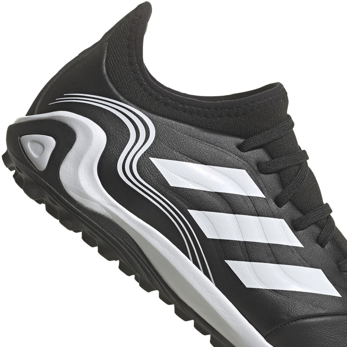 adidas Copa Sense.3 Mens Soccer Turf Shoes in Black and White