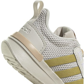 adidas Racer TR21 Toddler Shoes with Gold Stripes