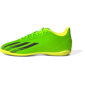 adidas X Speedportal.4 Youth Indoor Soccer Shoes in Neon Green