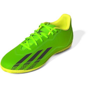adidas X Speedportal.4 Youth Indoor Soccer Shoes in Neon Green