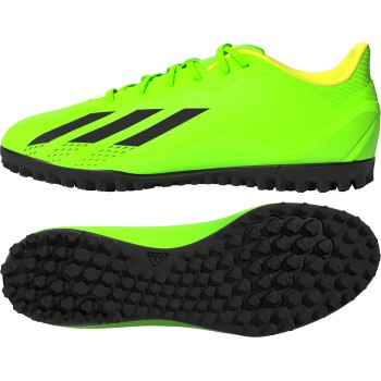 adidas X Speedportal.4 Mens Soccer Turf Shoes in Neon Green