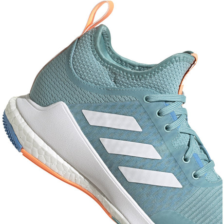 adidas CrazyFlight Womens Indoor Mid-Top Volleyball Shoes in Blue