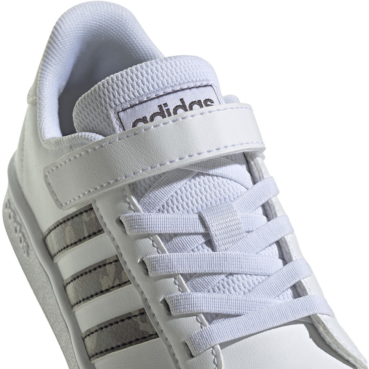adidas Grand Court Elastic Lace Shoe - Kids Tennis