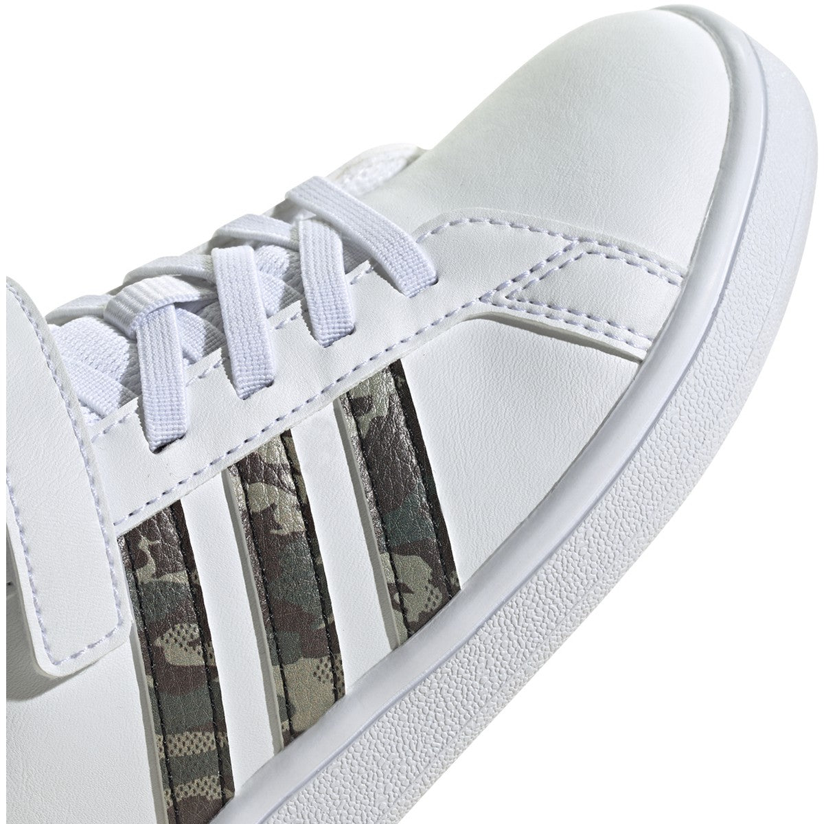 adidas Grand Court Elastic Lace Shoe - Kids Tennis