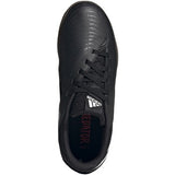 adidas Predator Edge.4 Youth Indoor Soccer Shoes in Black and White