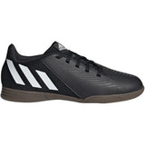 adidas Predator Edge.4 Youth Indoor Soccer Shoes in Black and White