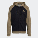 adidas Essentials Melange Small Logo Full Zip Hoodie - Mens Casual