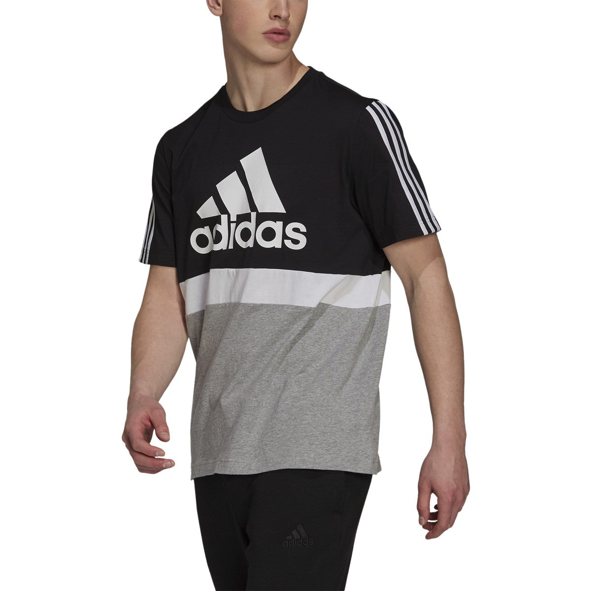 adidas Essentials Colorblock Tee - Mens Casual