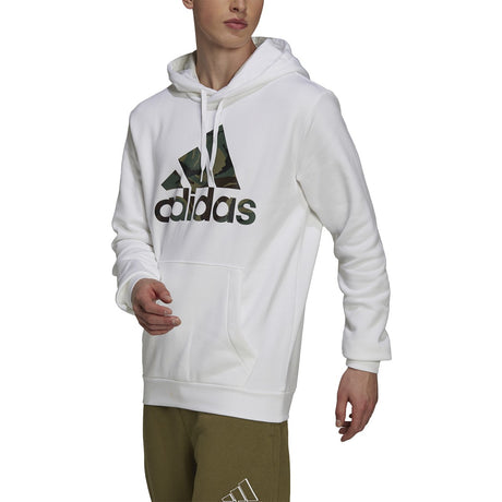 adidas Essentials Fleece Camo-Print Hoodie - Mens Casual