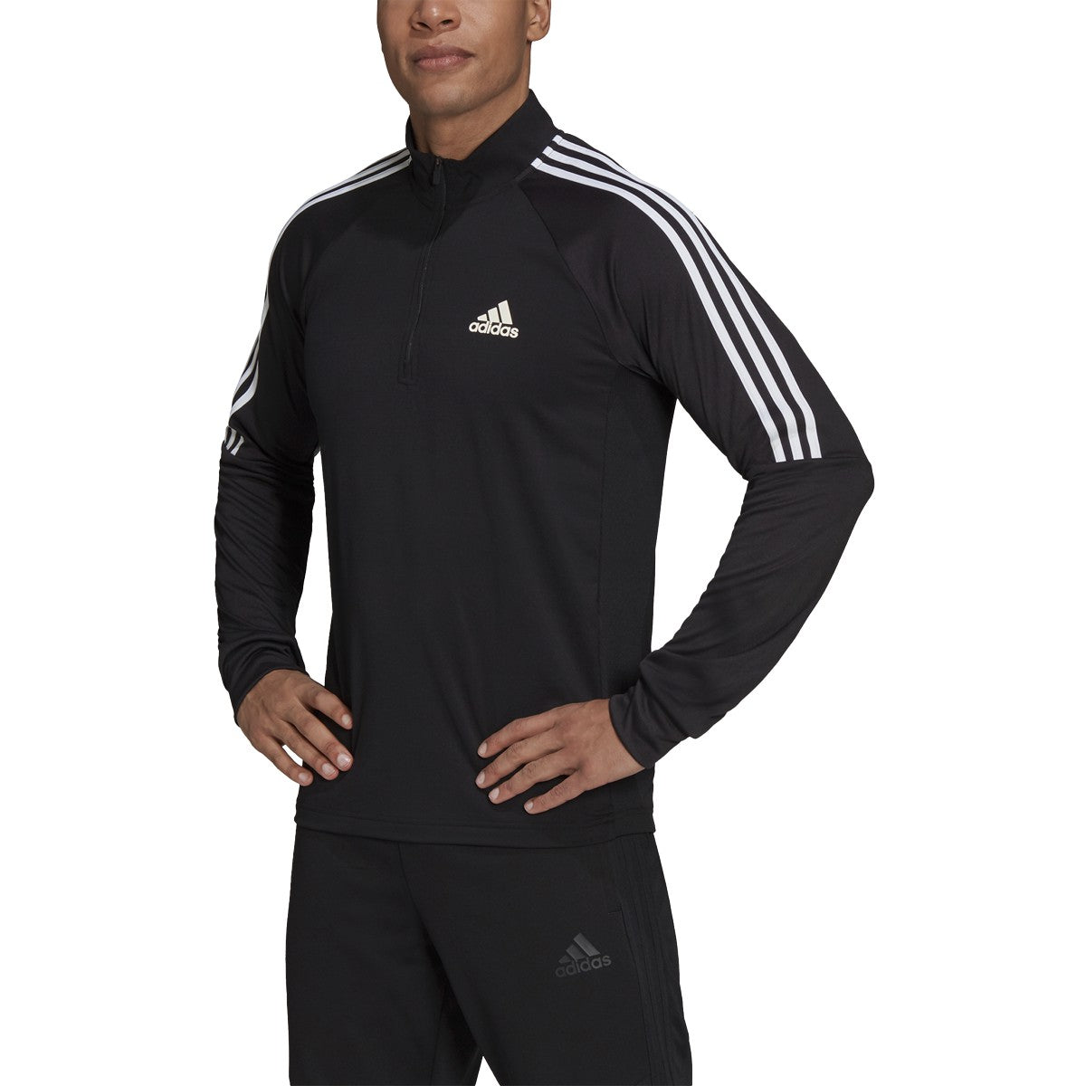 adidas Sereno Mens Quarter Zip Soccer Shirt