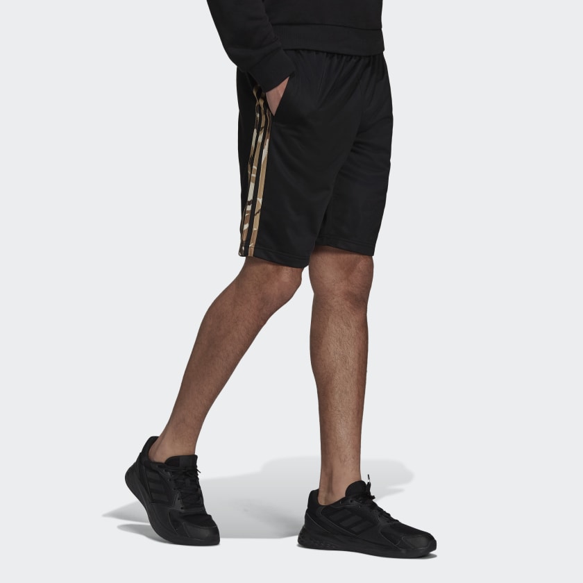 adidas Primegreen Essentials Warm-Up 3-Stripes Camo Shorts - Mens Casual